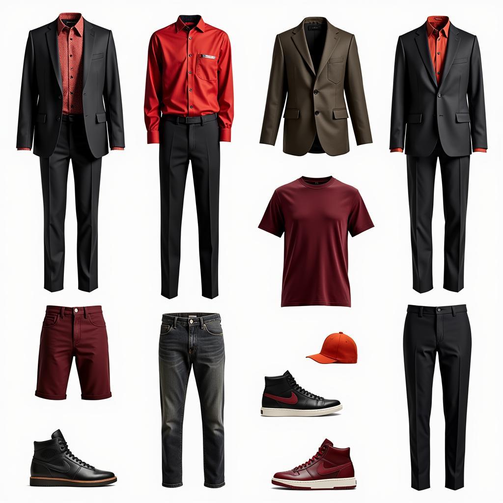 Men's fashion inspiration featuring bold colors and patterns