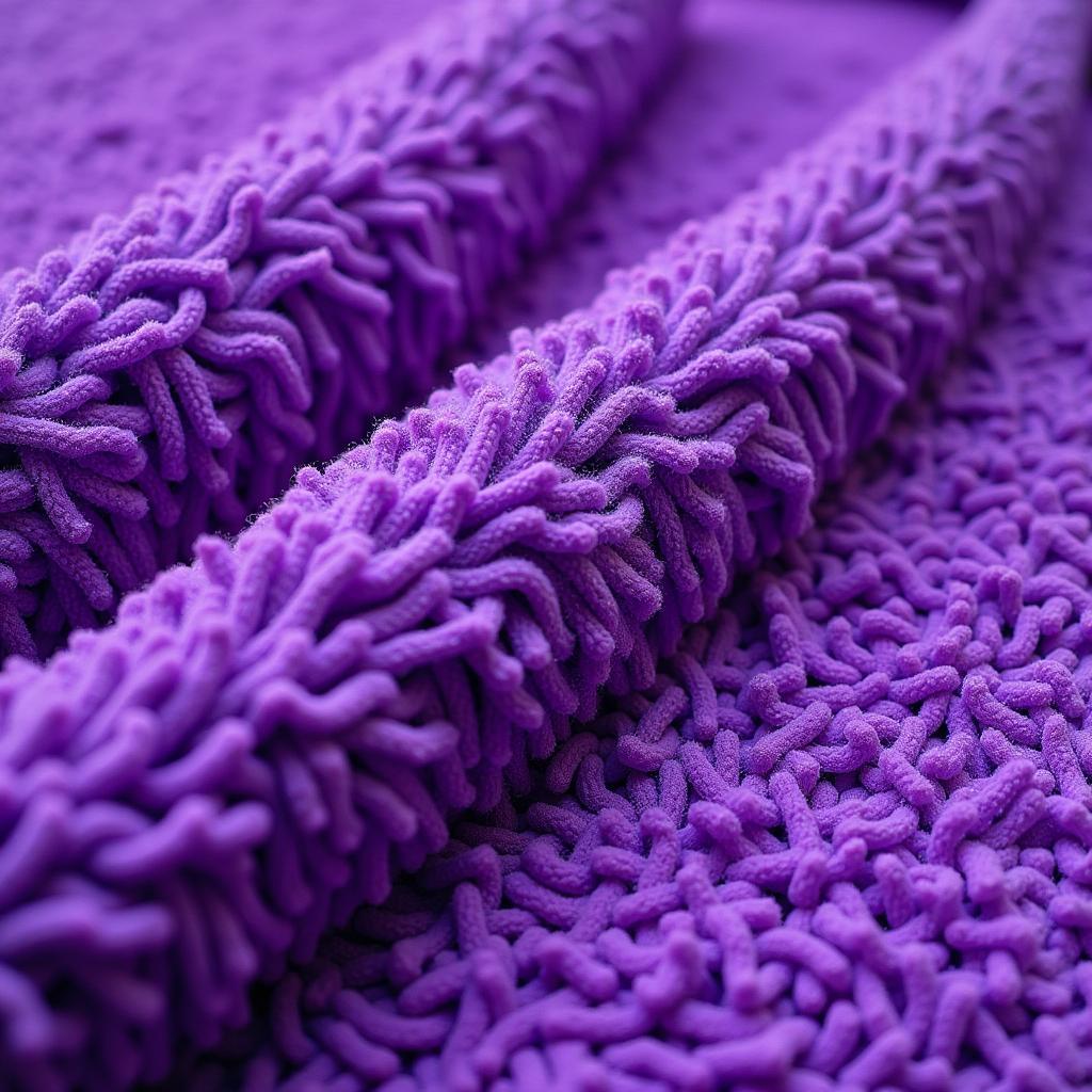 Close up of a purple football towel