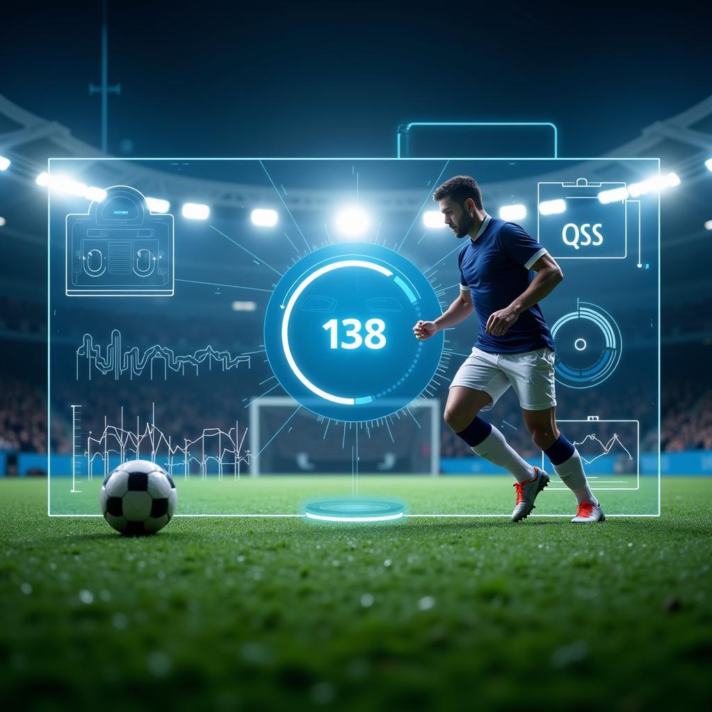 Holographic Projection of QS 138 Data Analysis During a Football Match