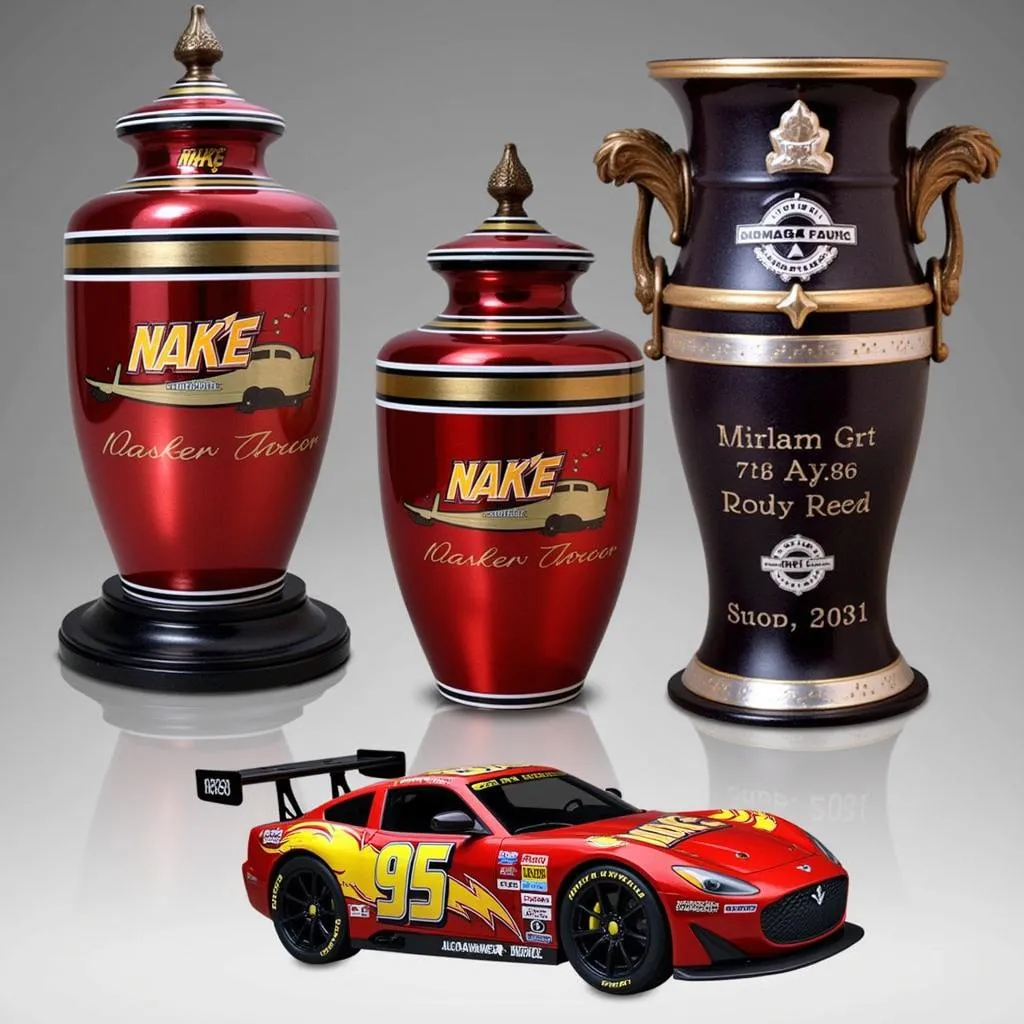 Race car urn design options