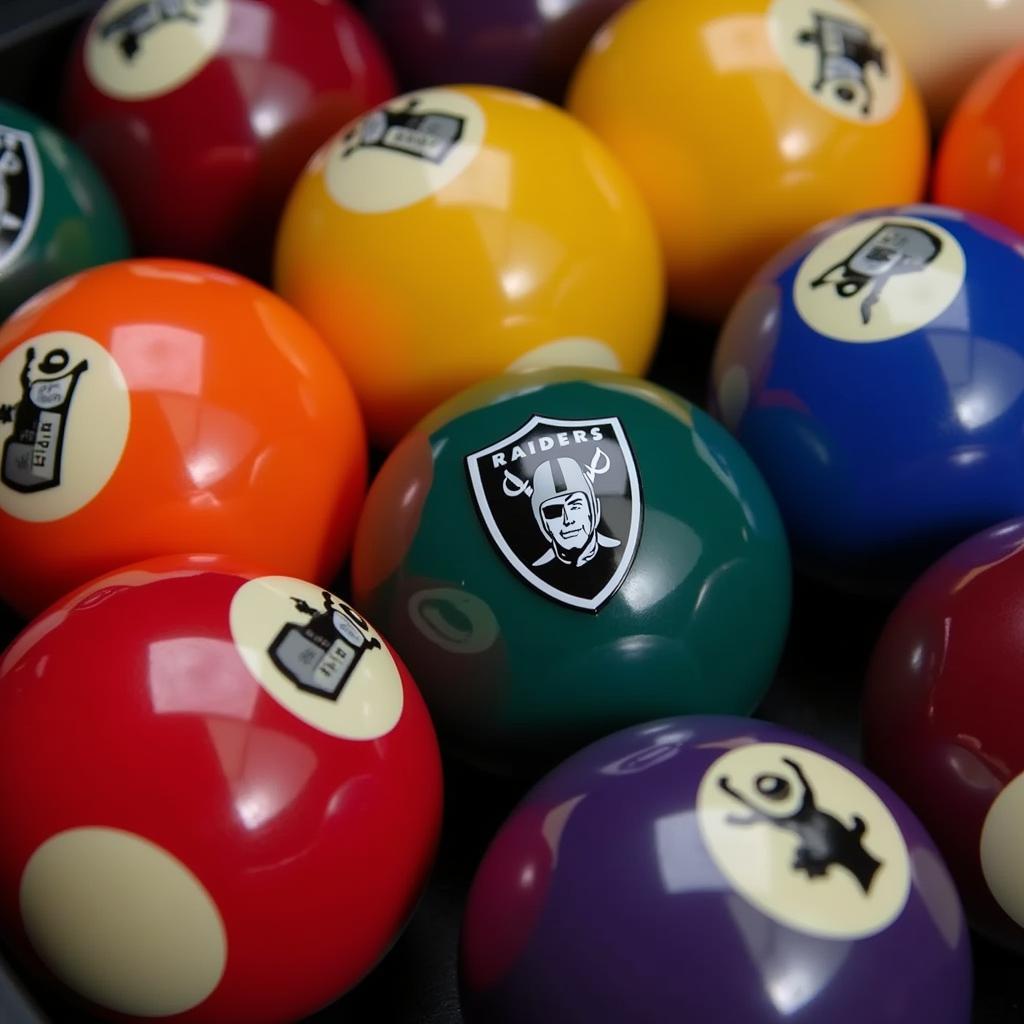 Professional Raiders Pool Ball Set