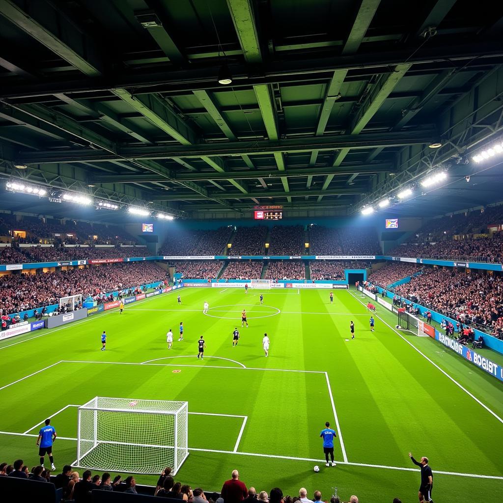 Indoor Soccer Field with Rails