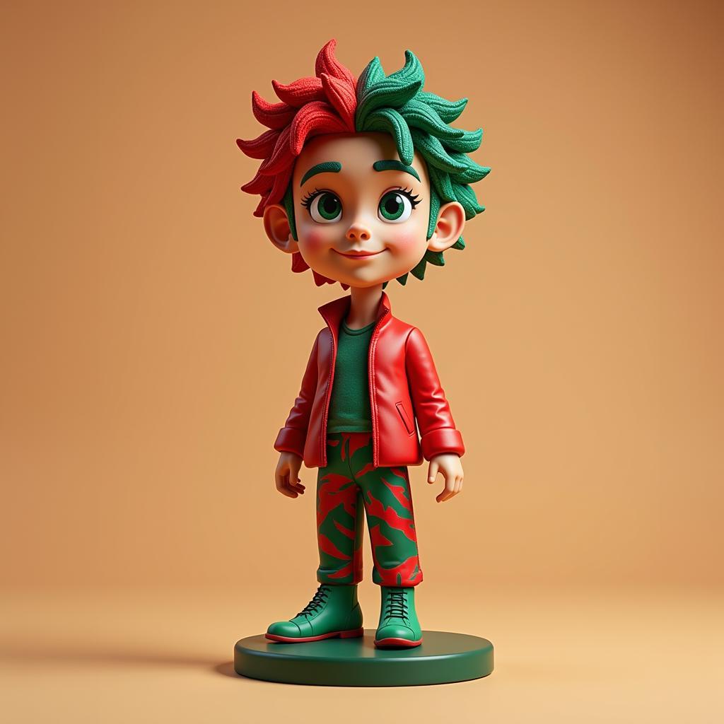 Red and Green Bobblehead