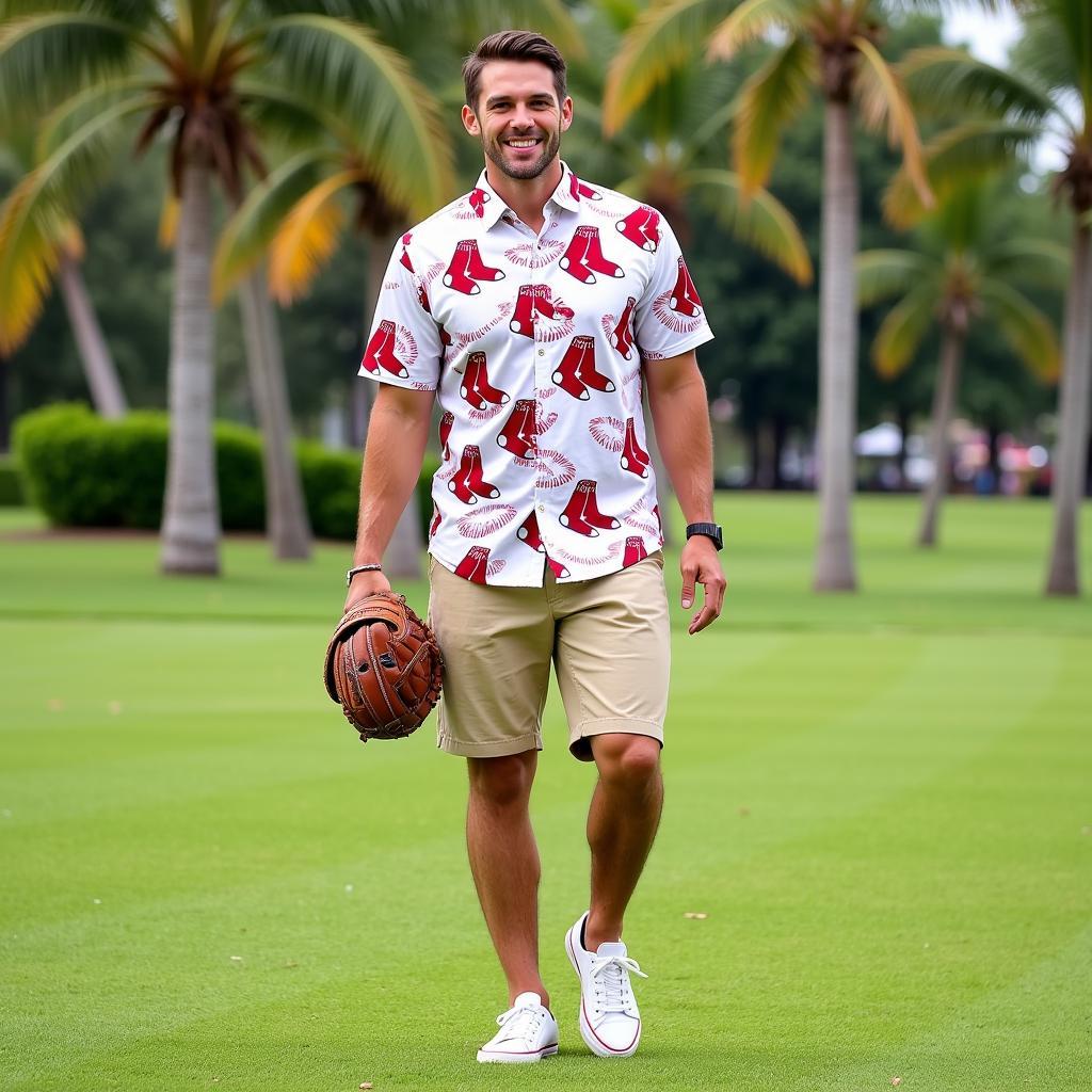 Red Sox Hawaiian Shirt Outfit Ideas