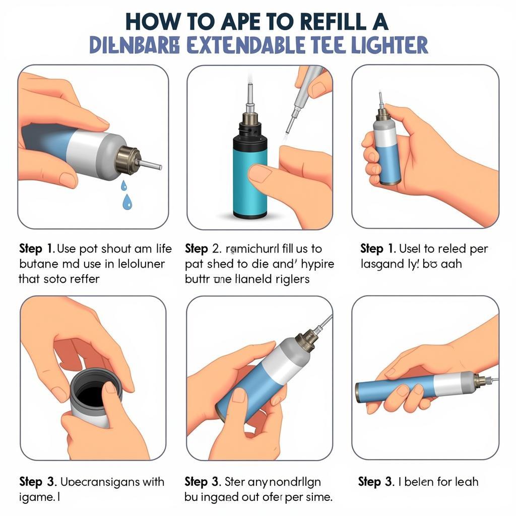 Refilling Butane Extendable Lighter