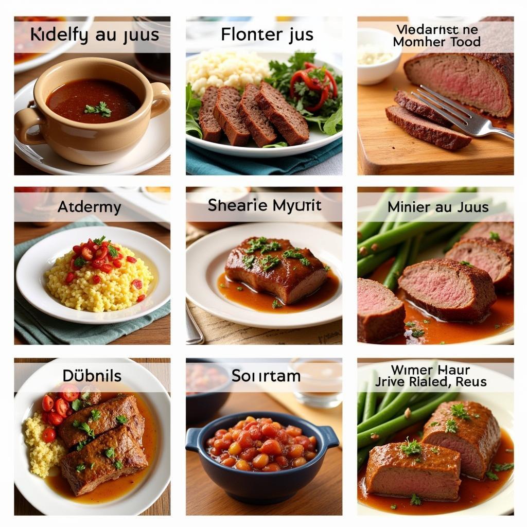 Regional Variations of Minors Au Jus