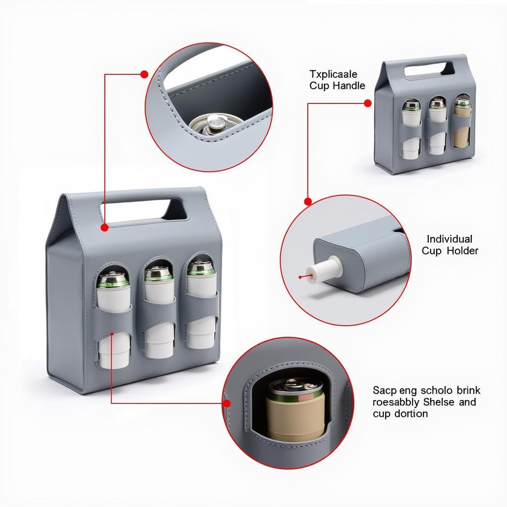 Features of a reusable drink carrier