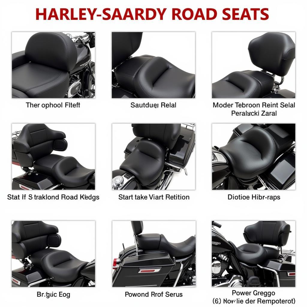 Different types of aftermarket seats for the Harley-Davidson Road King