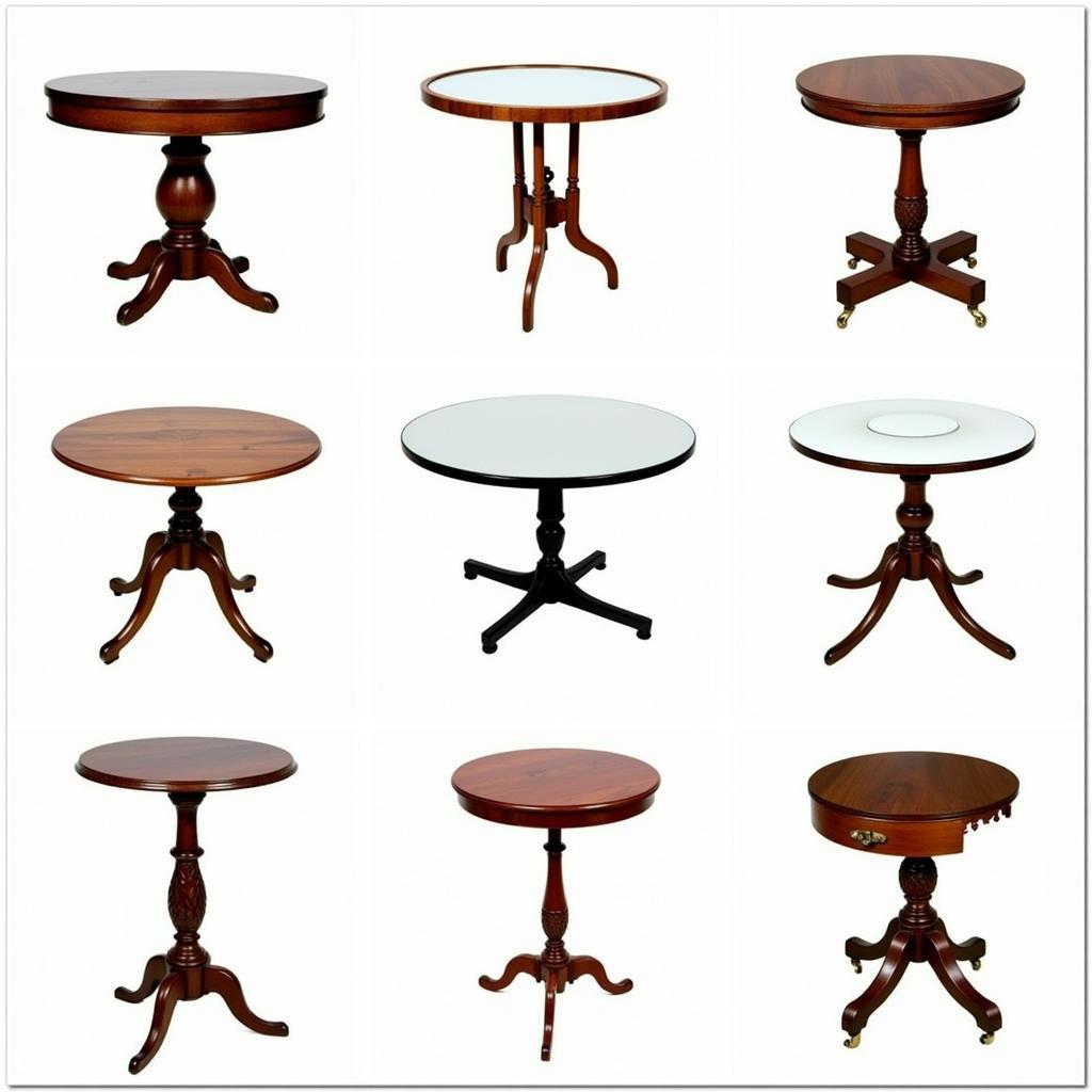 Round Card Table Tops