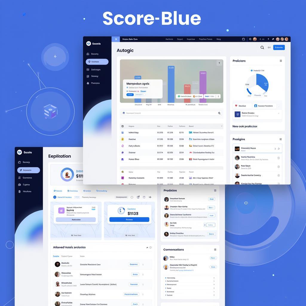 Score Blue website screenshot