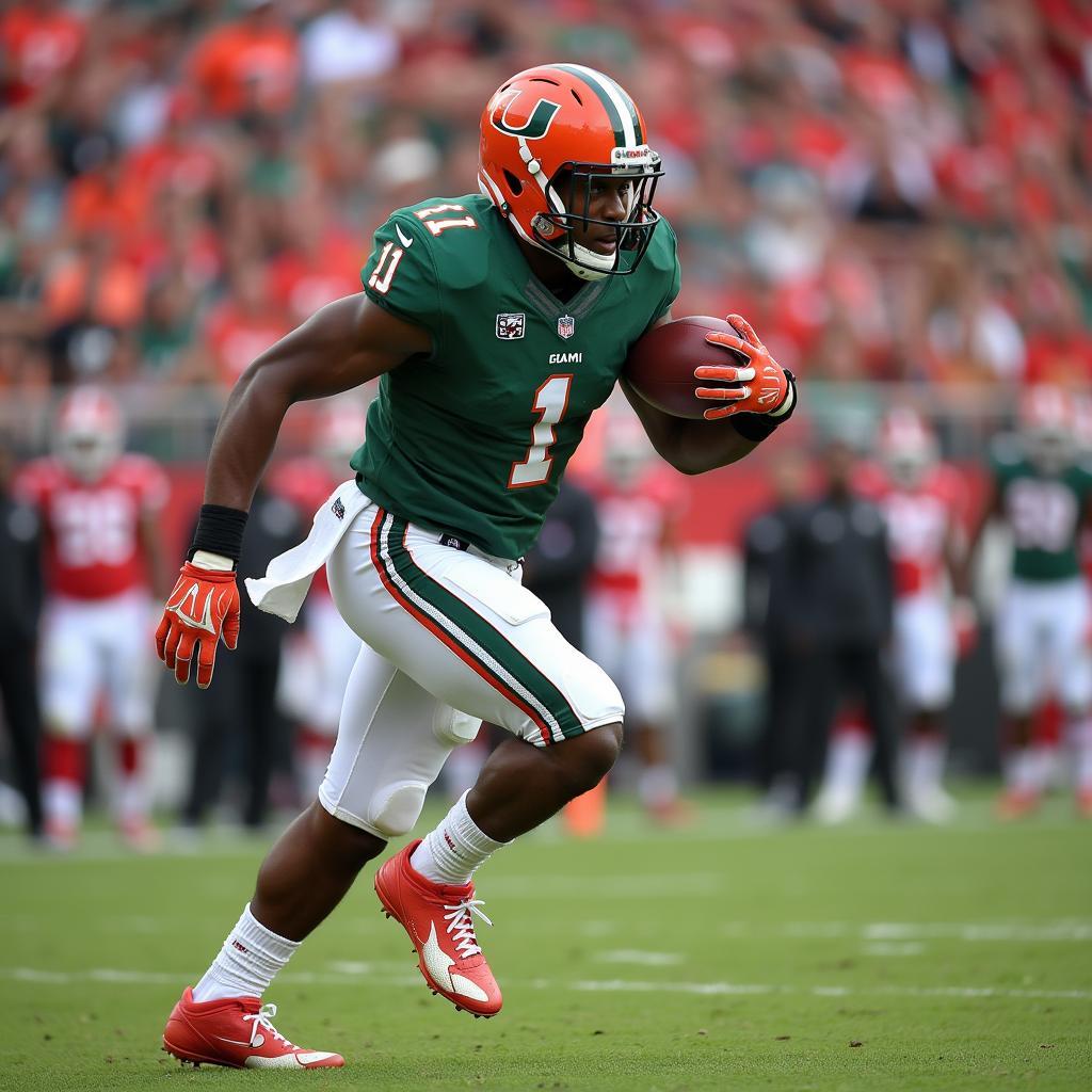 Sean Taylor in action for the Miami Hurricanes