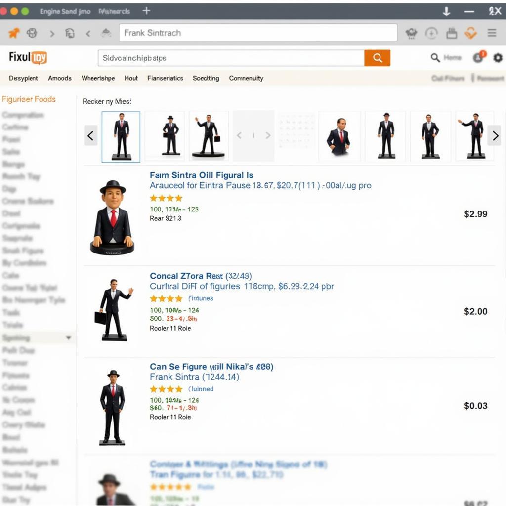 Searching for Frank Sinatra Figurines Online