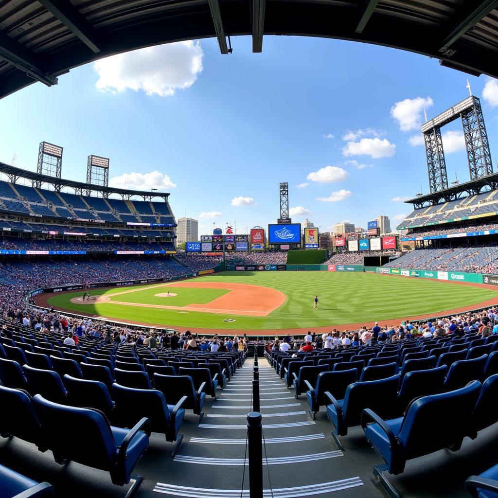 Panoramic view from Section 143