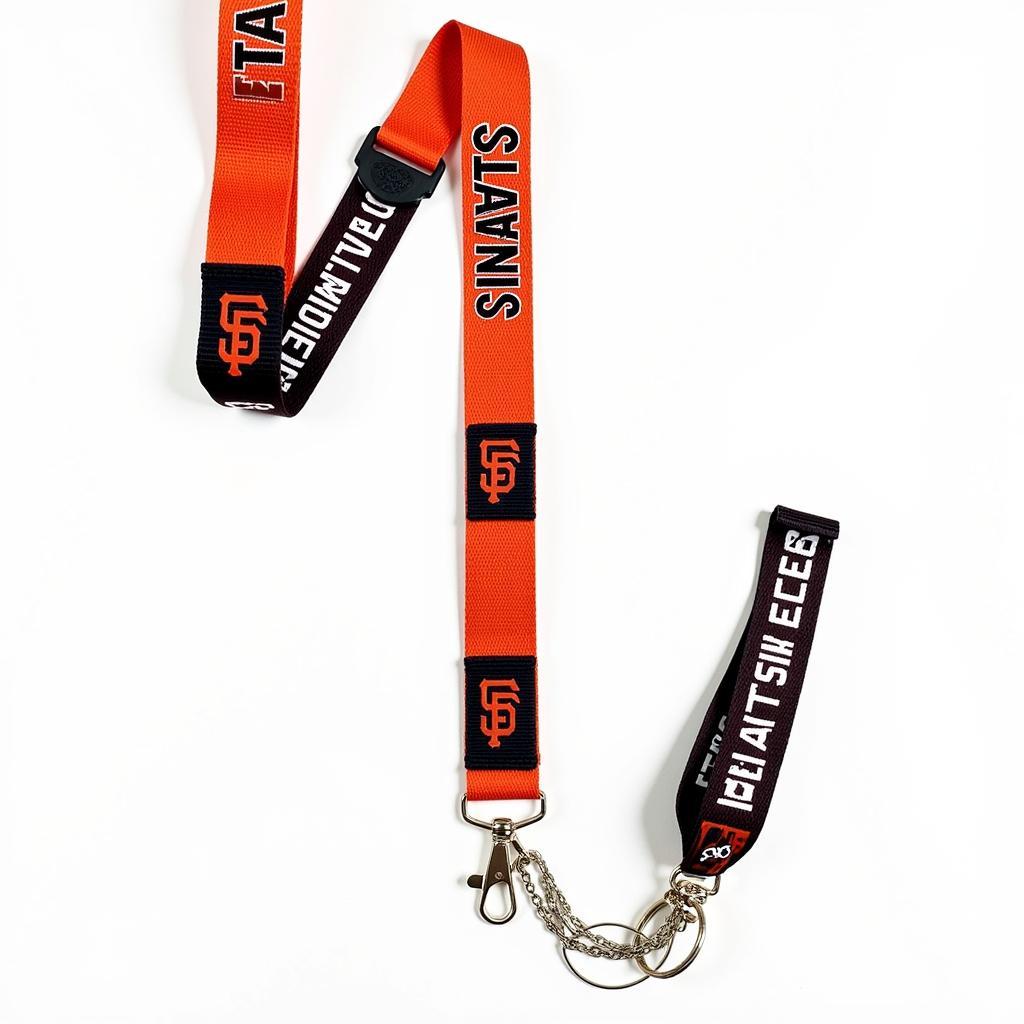 Close Up of an SF Giants Lanyard