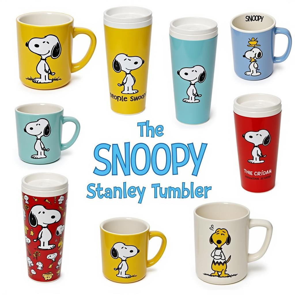 Snoopy Stanley Tumbler Designs