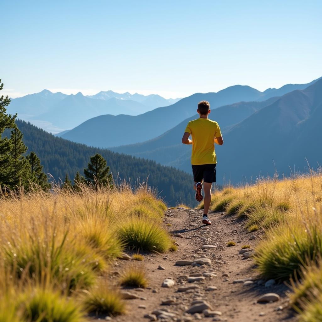 Soccer Player Mountain Training Colorado Springs