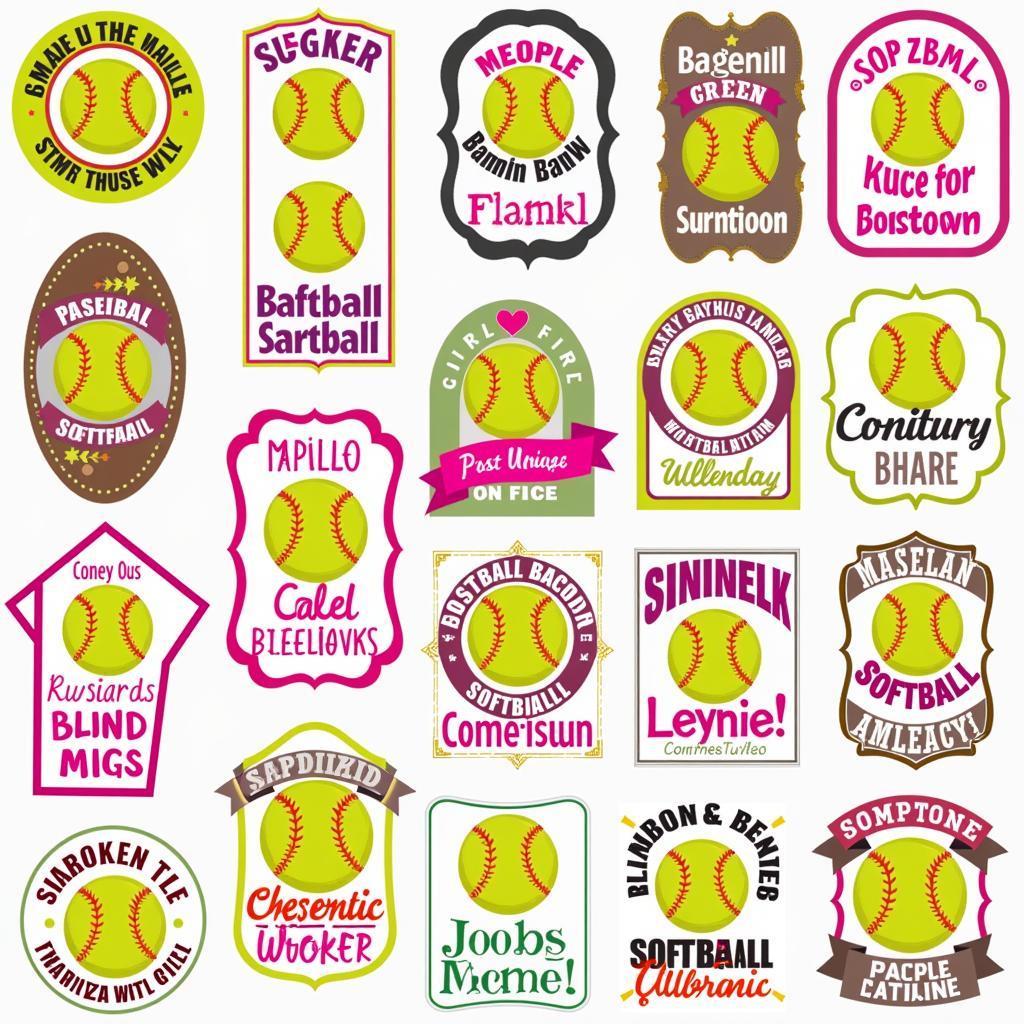 Softball Door Signs for Girls