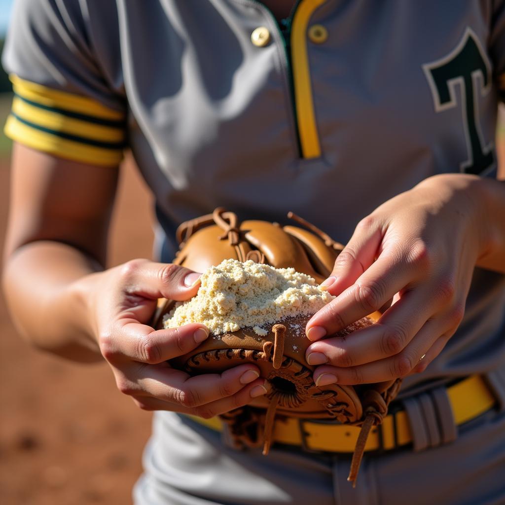 Softball Player Warming Up