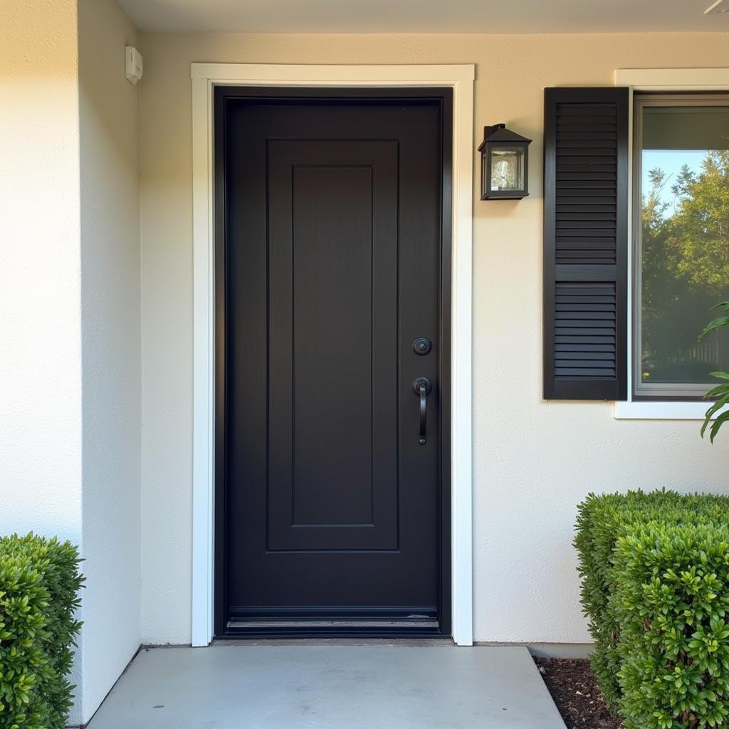 Modern Home with Sleek Security Screen Door