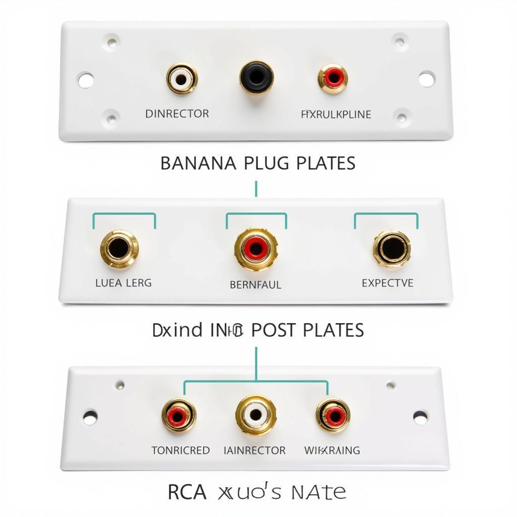 Types of speaker jack plates