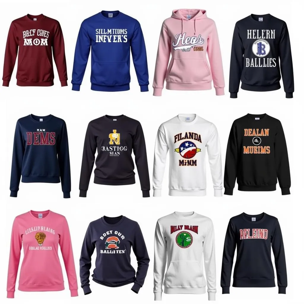 Sports mom sweatshirt variety