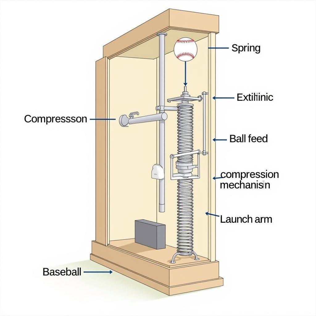 Spring Loaded Pitching Machine Mechanism