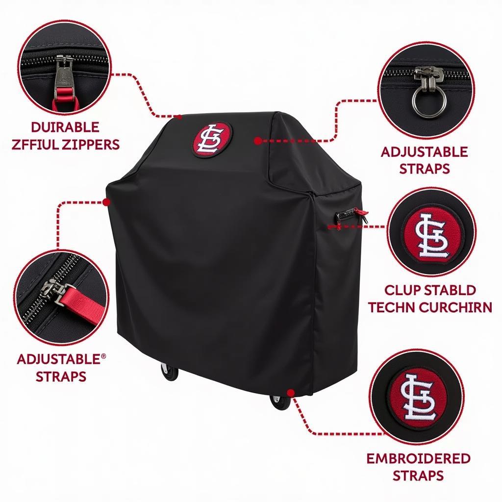 St. Louis Cardinals Grill Cover Features