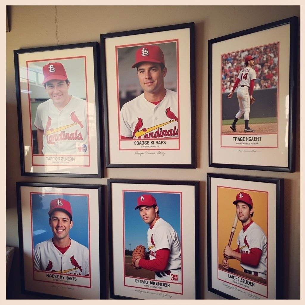 St. Louis Cardinals Player Posters on Display