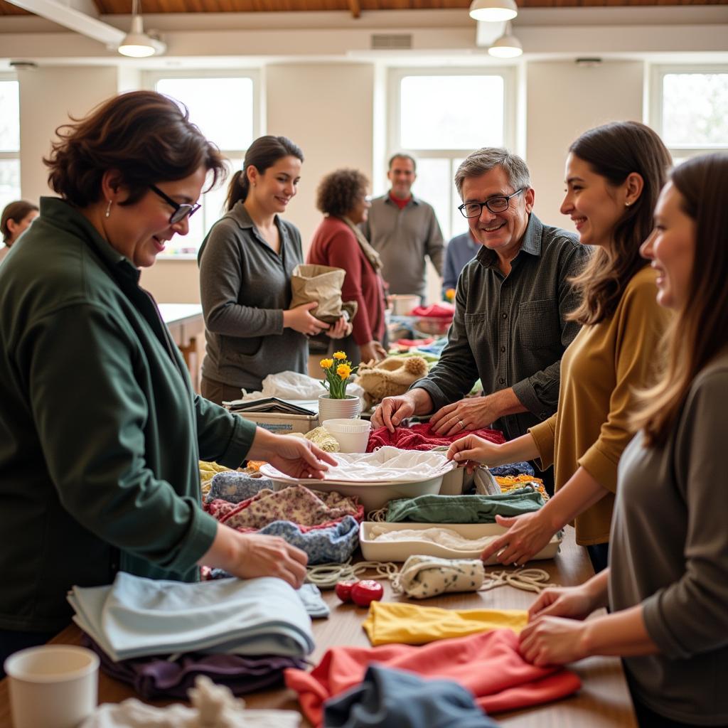 Connecting with the Community at a Church Rummage Sale