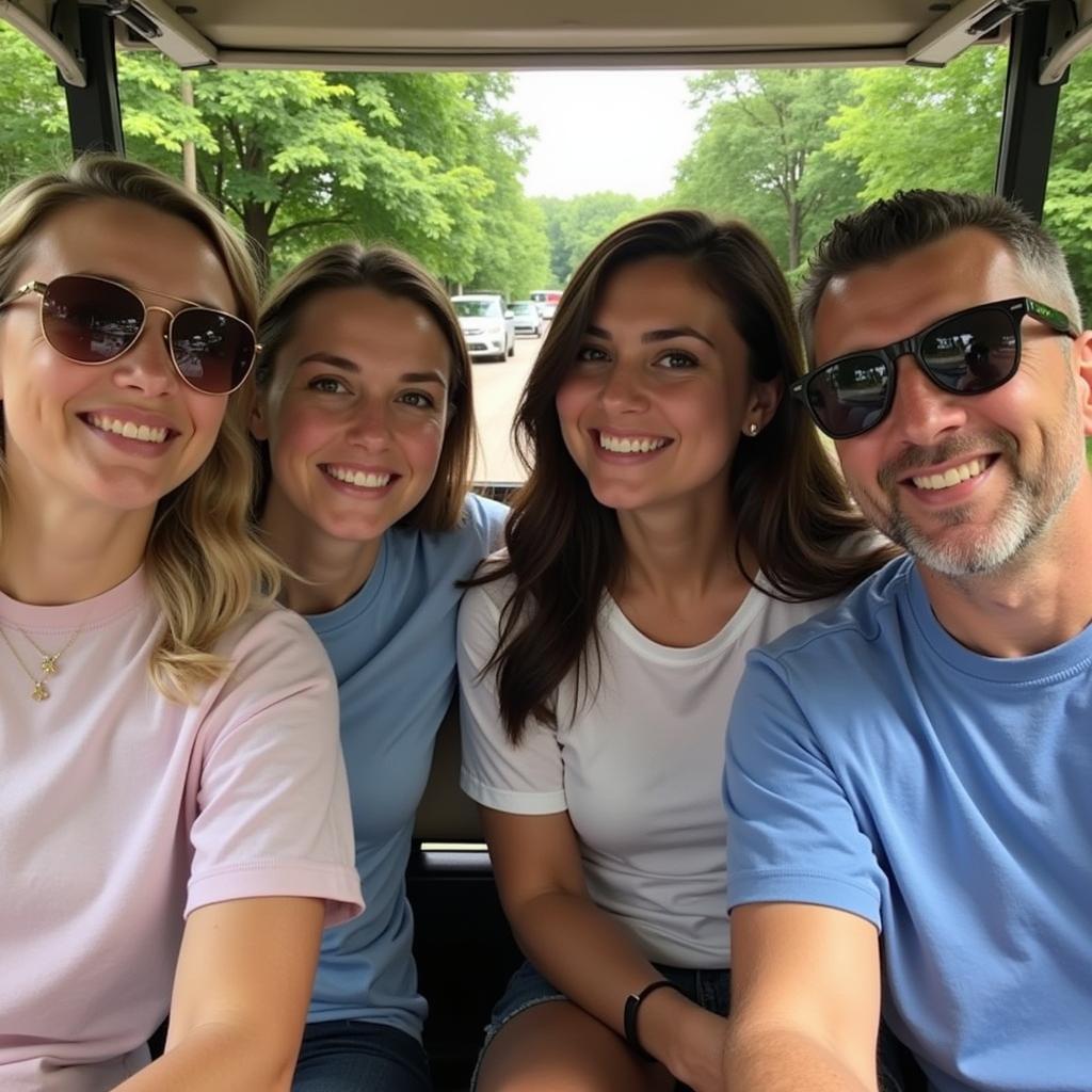 Group golf cart tour in St. Louis