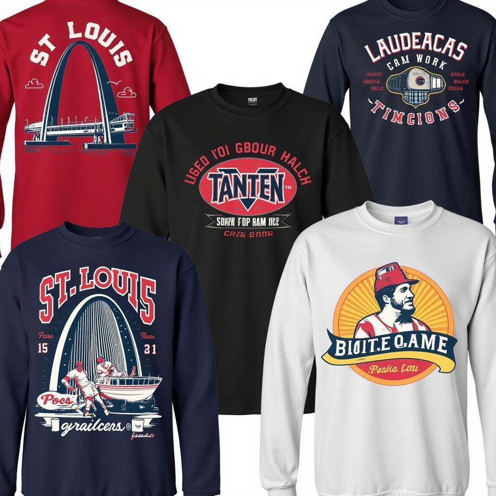 Showcase of St. Louis sweatshirt designs