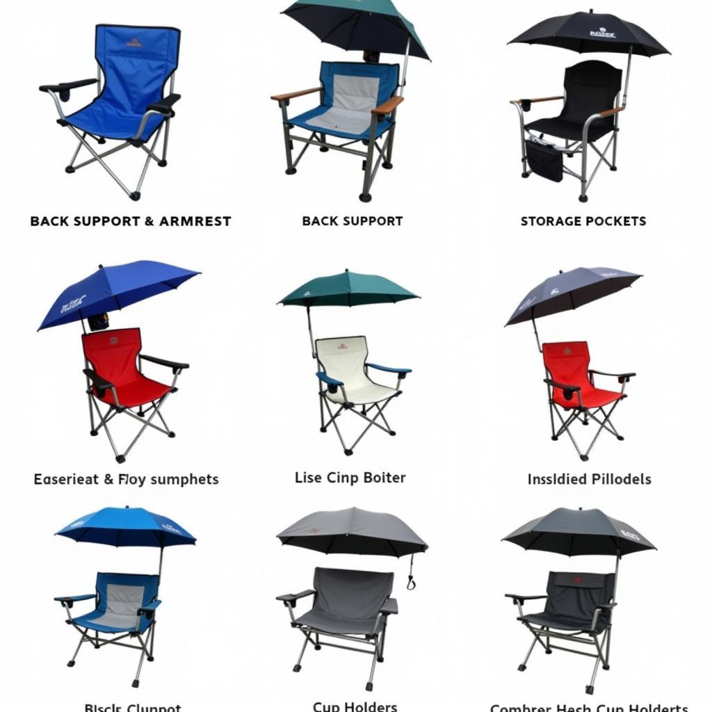 Different Types of Stadium Seats with Umbrellas