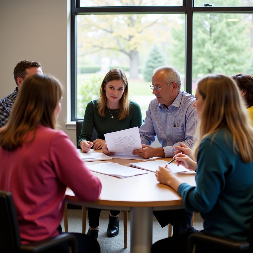 Stayer Family Foundation members discussing community initiatives