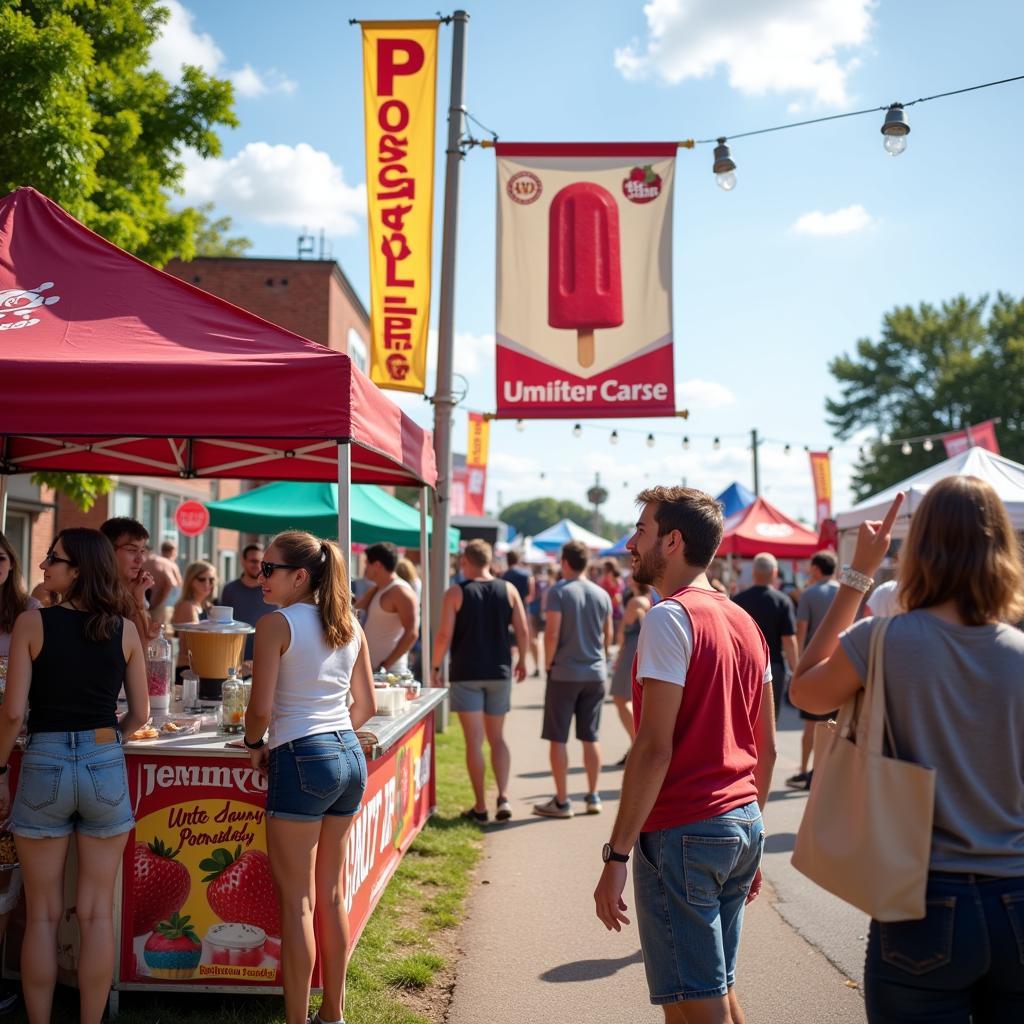 Strategic Popsicle Banner Placement