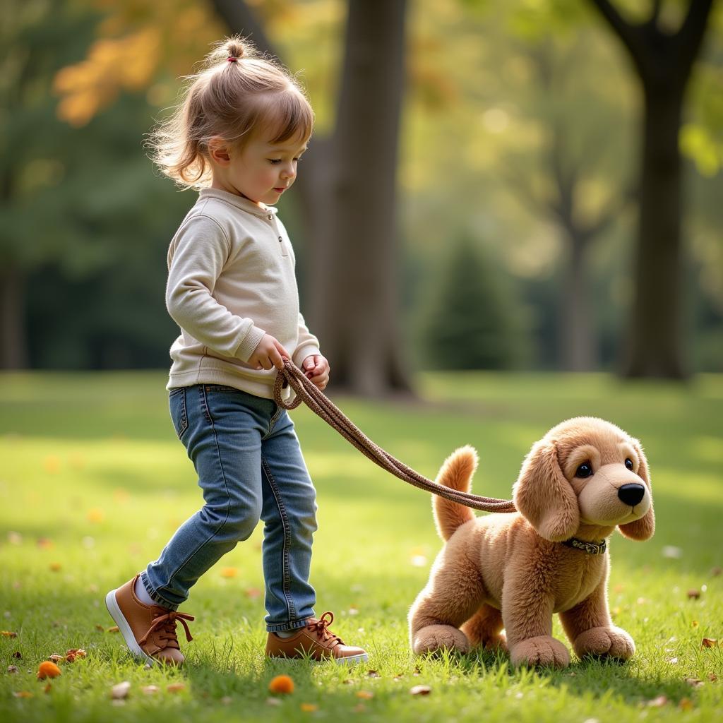 Stuffed Animal Leash Encourages Imaginative Play