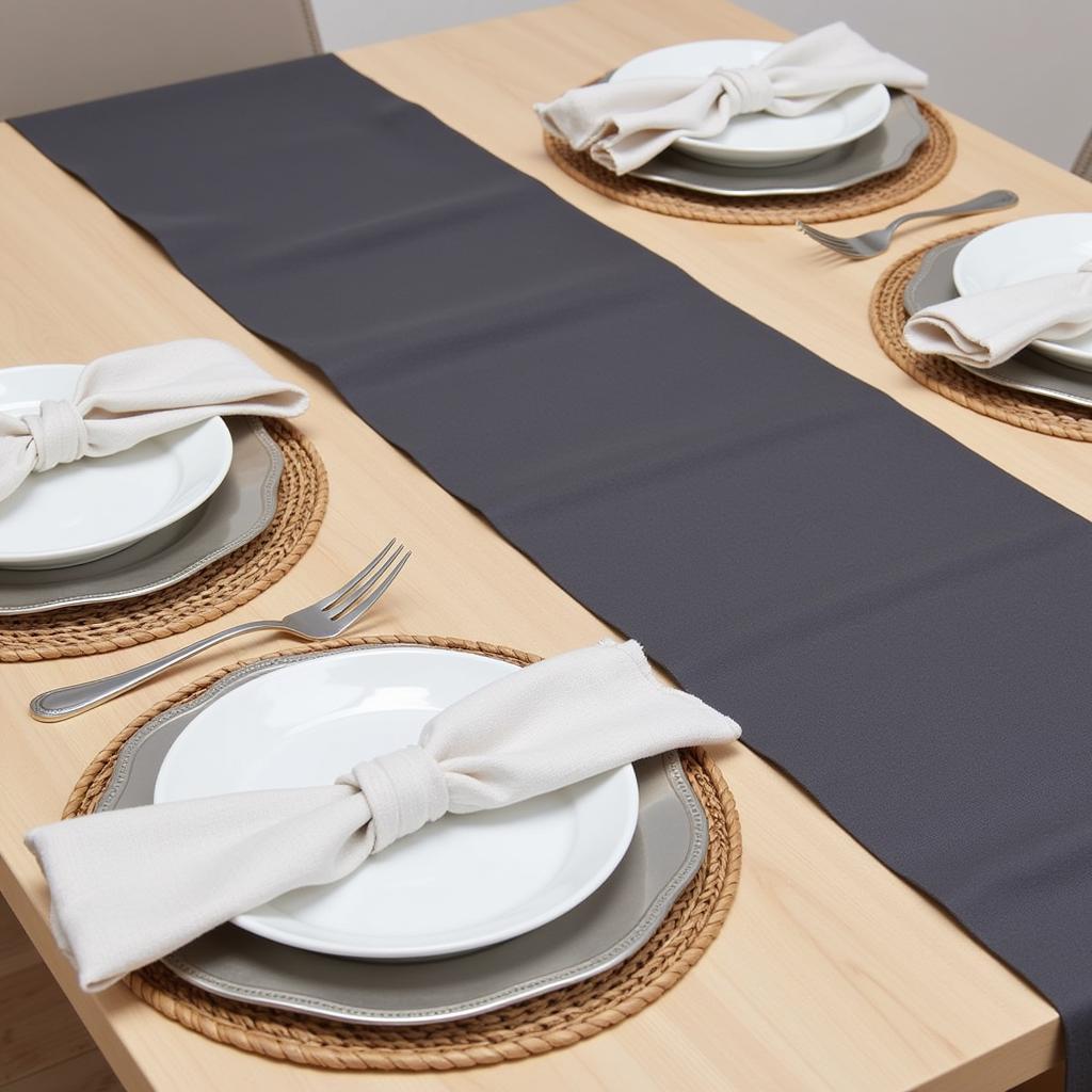 Styling a 36 Table Runner with Place Settings