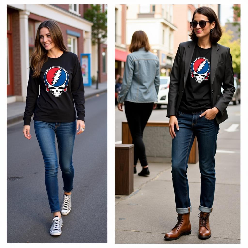 Styling Grateful Dead Long Sleeve T-shirts for Different Occasions