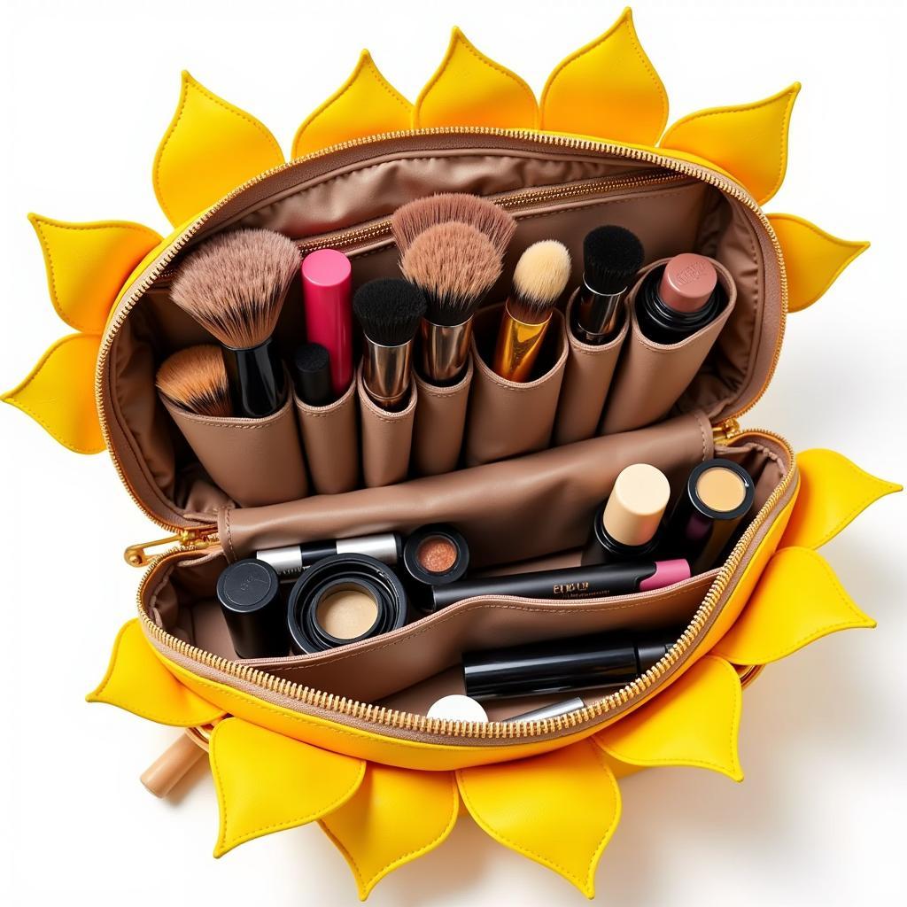 Organizing Your Sunflower Makeup Bag