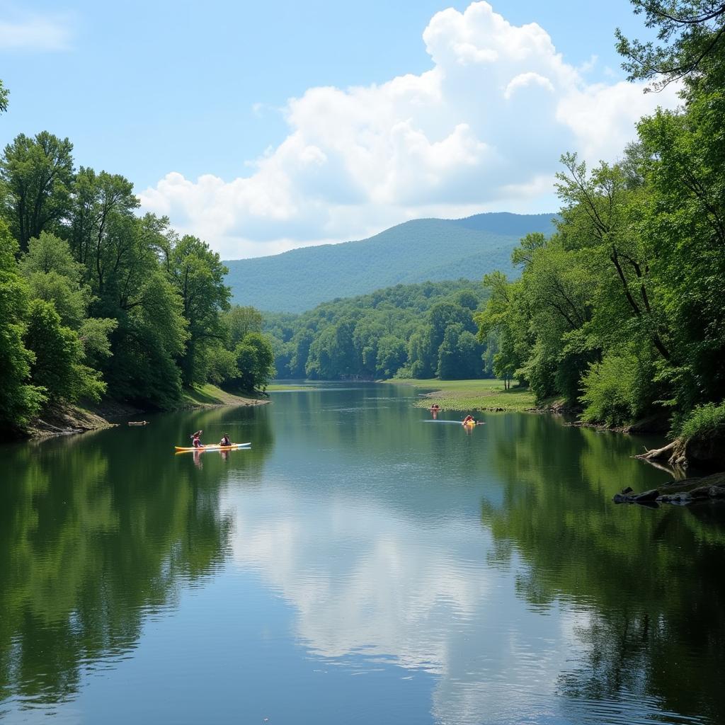 Kayaking on the Susquehanna River