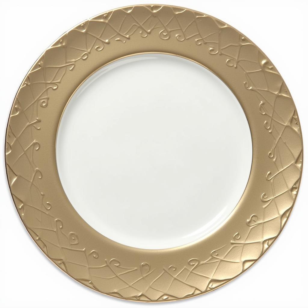 Elegant table setting featuring plate chargers.