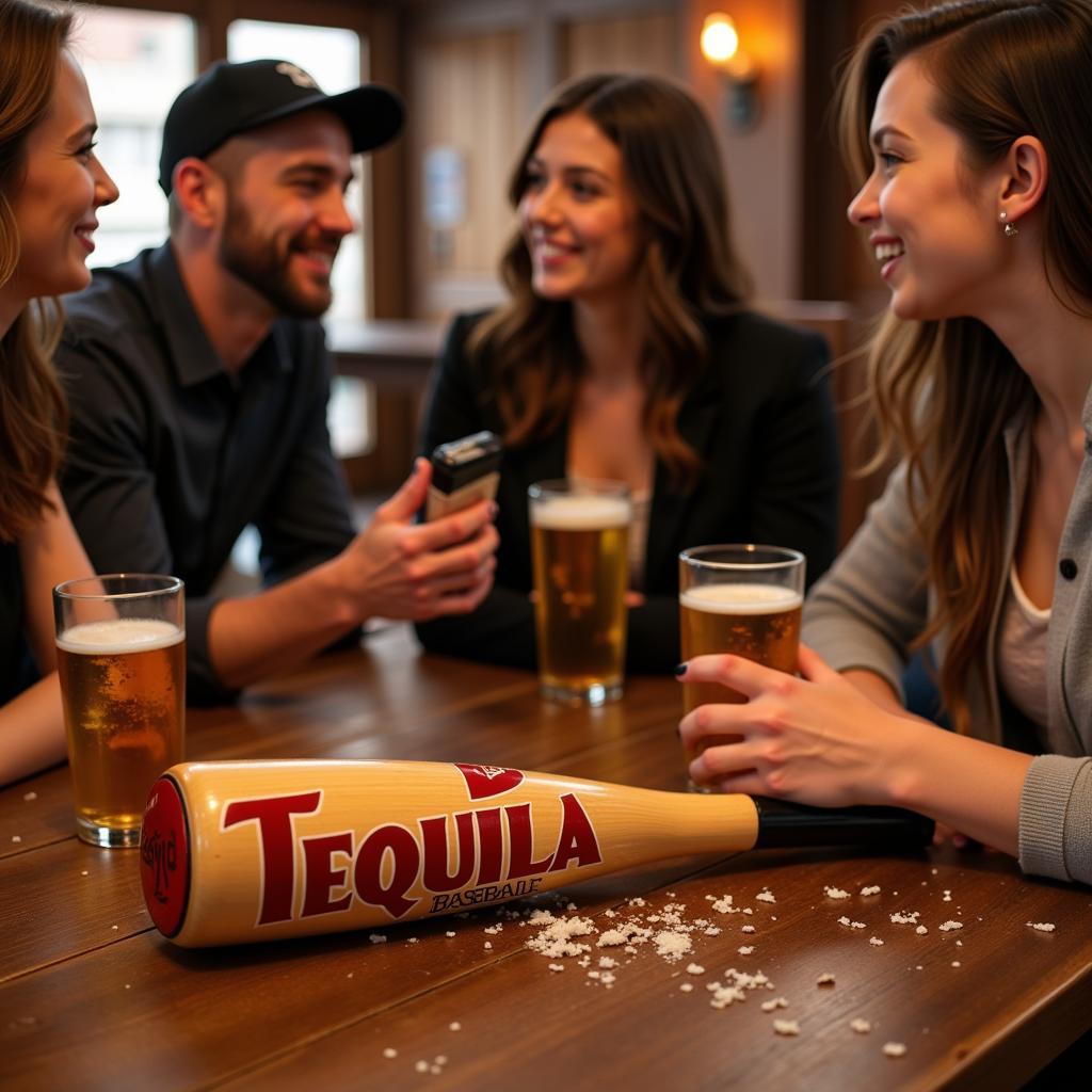 Tequila Baseball Bat as a Conversation Starter