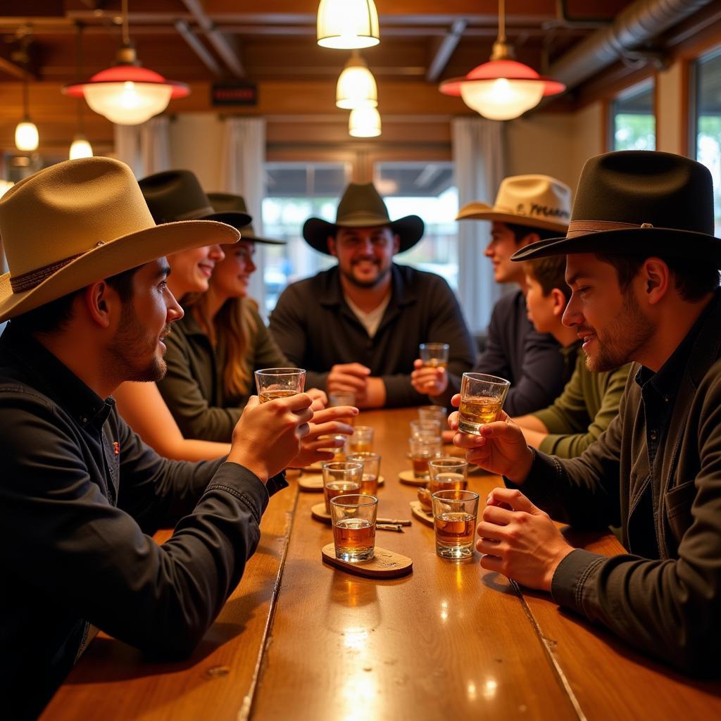 Tequila Tasting Event with Cowboy Hats