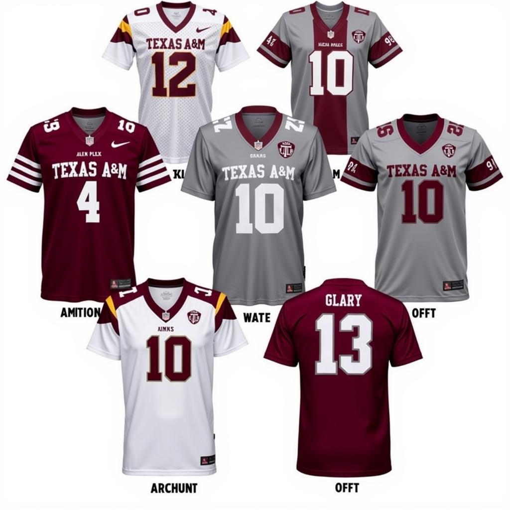 Different Texas A&M Youth Jersey Styles