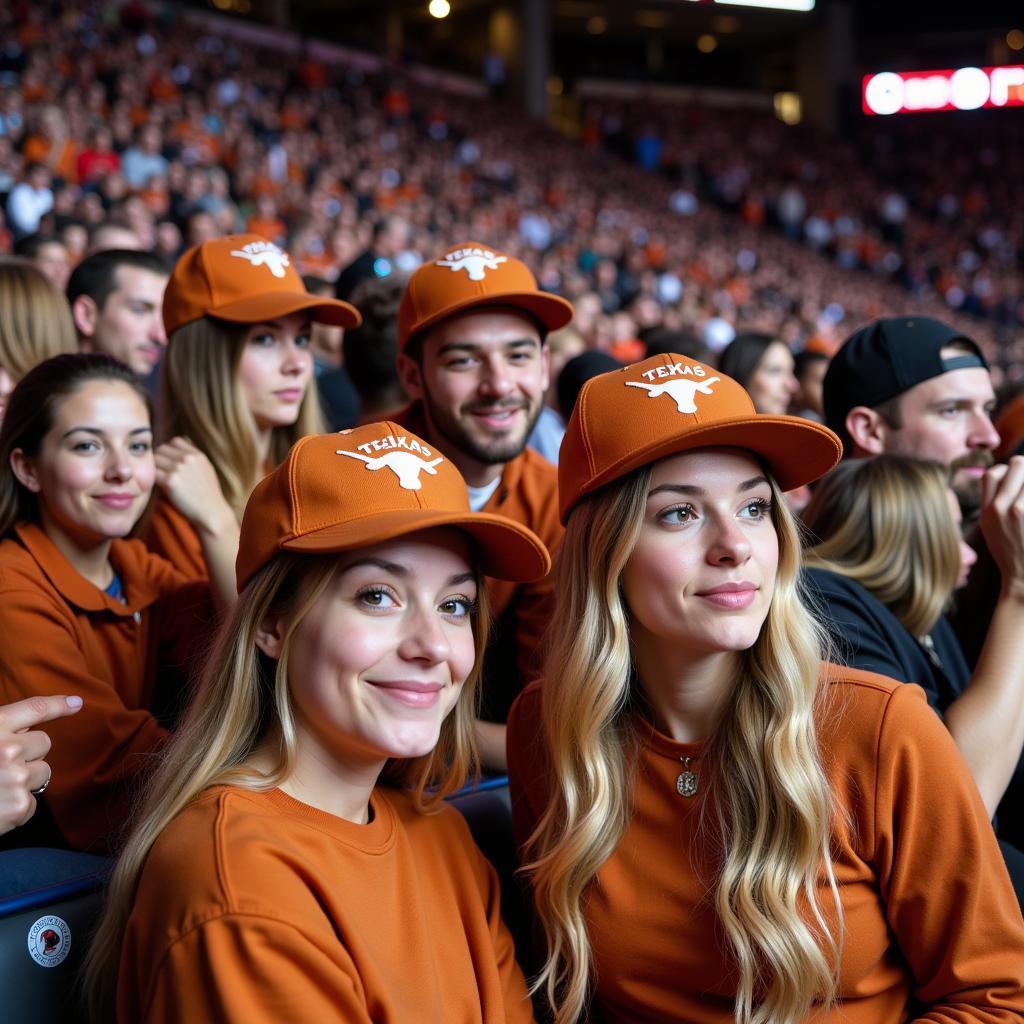 Texas Hockey Fans Sporting Hats at a Game