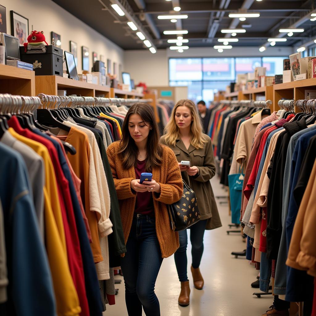 Shoppers browsing Tiger Friday resale deals