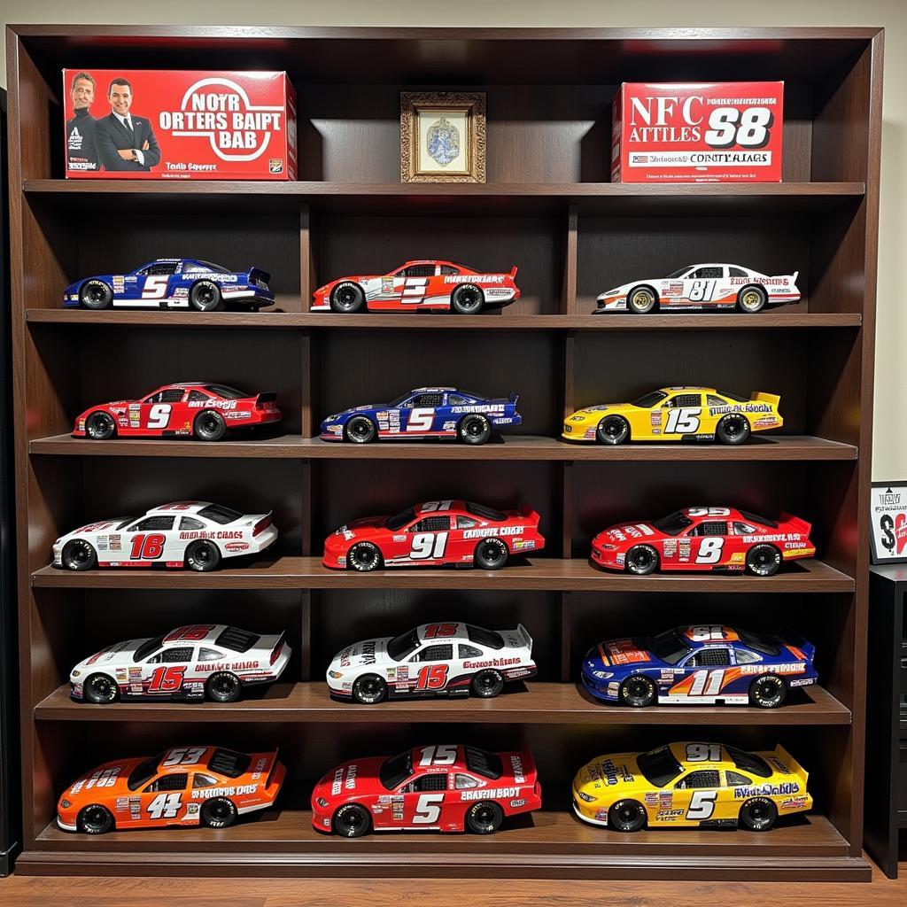 A collection of Tony Stewart diecast cars