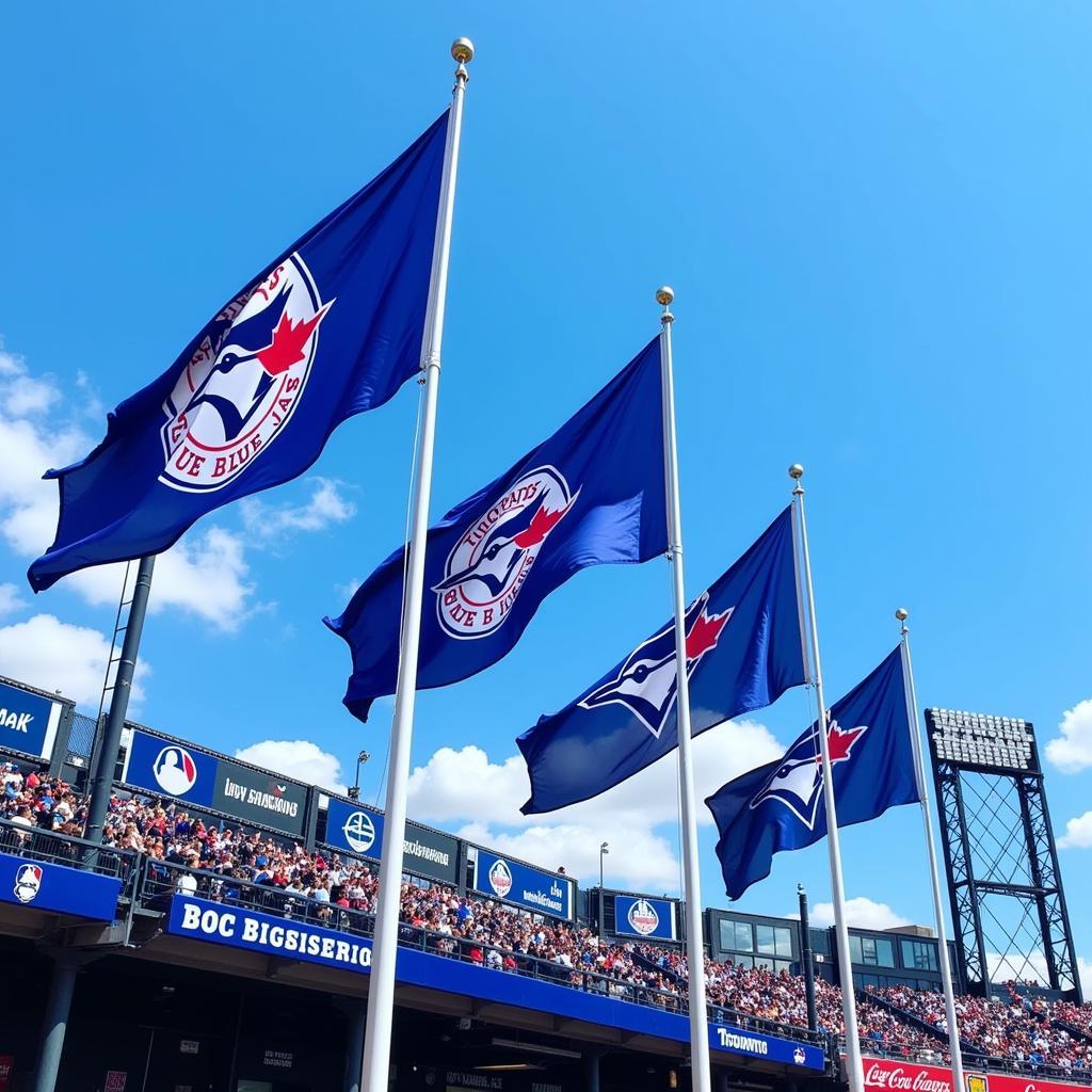 Toronto Blue Jays Flags Flying High