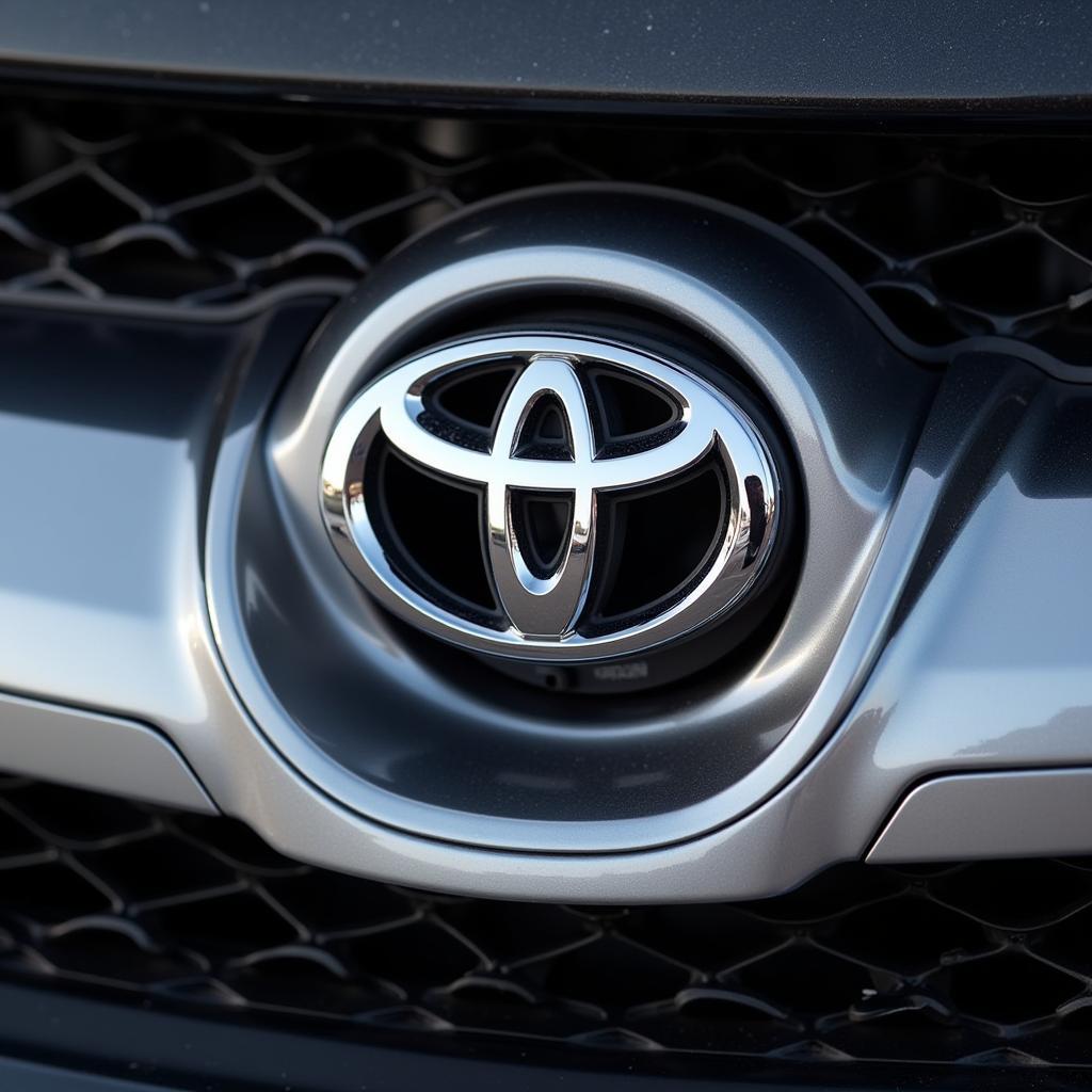 Toyota Camry center cap close up