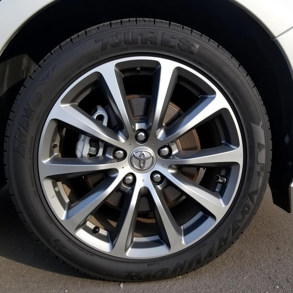 Toyota Camry wheel with center cap