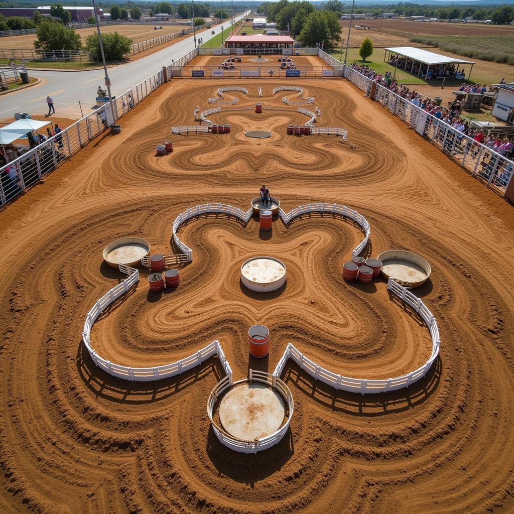 Triple Seven Barrel Racing Course Setup